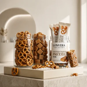 Salted Toffee Pretzel Protein Bar